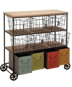 Grayson Lane Black Metal Base with Steel Top Kitchen Carts - 39-in x 16-in -GRAYSON LANE shop 330944721 AlternateImage5 l