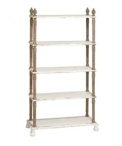 Grayson Lane 14-in x 37-in x 75-in 5-tier Wood Shelving Unit