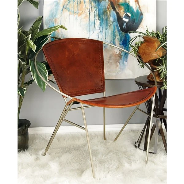 Grayson Lane Modern Brown Accent Chair 3 Grayson Lane Modern Brown Accent Chair - Image 3