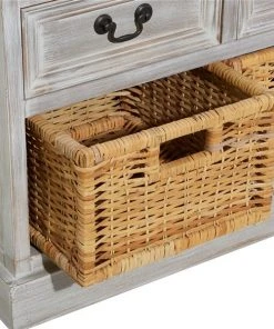 Grayson Lane 20-in x 40-in Traditional Brown Storage Bench -GRAYSON LANE shop 330944728 AlternateImage4 l