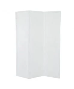 Grayson Lane 3-Panel White Wood Folding Contemporary/Modern Room Divider