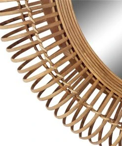 Grayson Lane 32-in x 32-in Round Brown Framed Wall Mirror -GRAYSON LANE shop 330944731 AlternateImage3 l