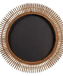 Grayson Lane 32-in x 32-in Round Brown Framed Wall Mirror -GRAYSON LANE shop 330944731 AlternateImage7 l
