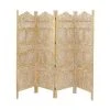 Grayson Lane 4-Panel Gold Wood Folding Traditional Room Divider
