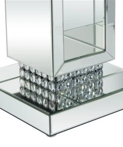 Grayson Lane Silver Glam Mirror Square End Table -GRAYSON LANE shop 330944746 AlternateImage3 l
