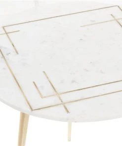 Grayson Lane White Stone Round End Table -GRAYSON LANE shop 330944747 AlternateImage3 l