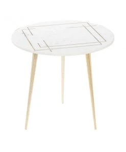 Grayson Lane White Stone Round End Table -GRAYSON LANE shop 330944747 AlternateImage5 l