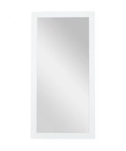 Grayson Lane 64.88-in x 32.5-in Rectangle White Framed Wall Mirror