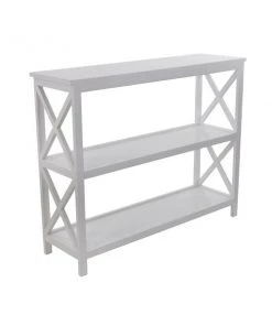 Grayson Lane 12-in x 40-in x 31-in 3-tier Wood Shelving Unit