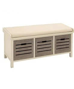 Grayson Lane 20-in x 42-in Country White Storage Bench -GRAYSON LANE shop 330944758 AlternateImage6 l