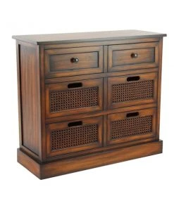 Grayson Lane 28-in x 31-in Brown Wooden Traditional Storage Unit