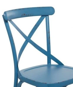 Grayson Lane Blue Farmhouse Outdoor Dining Chair with Metal Frame - Set of 2 -GRAYSON LANE shop 330944768 AlternateImage3 l