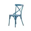 Grayson Lane Blue Farmhouse Outdoor Dining Chair with Metal Frame - Set of 2