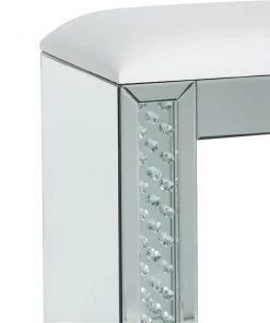 Grayson Lane Glam Silver Rectangle Stool -GRAYSON LANE shop 330944769 AlternateImage3 l