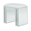 Grayson Lane Glam Silver Rectangle Stool