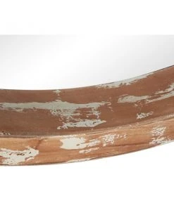 Grayson Lane 39.5-in x 39.5-in Round Brown Framed Wall Mirror -GRAYSON LANE shop 330944770 AlternateImage4 l