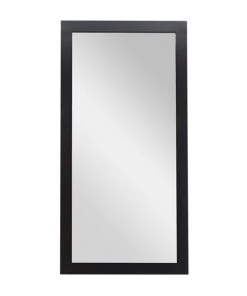 Grayson Lane 65-in x 32.5-in Rectangle Black Framed Wall Mirror