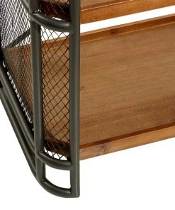 Grayson Lane 15.75-in x 39.38-in x 31.25-in 3-tier Wood Shelving Unit -GRAYSON LANE shop 330944779 AlternateImage4 l