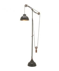 Grayson Lane 79-in x 12-in Industrial Downbridge Floor Lamp
