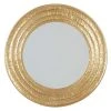 Grayson Lane 39.25-in x 39.25-in Round Gold Framed Wall Mirror