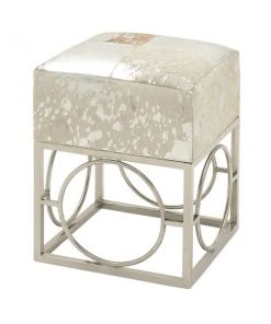 Grayson Lane 22-in x 16-in Modern Silver Square Stool -GRAYSON LANE shop 330944788 AlternateImage5 l