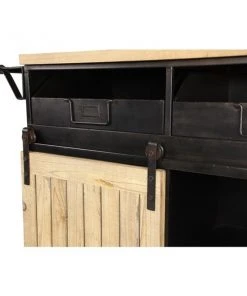 Grayson Lane Black Metal Base with Steel Top Kitchen Carts - 38.5-in x 20.75-in -GRAYSON LANE shop 330944796 AlternateImage3 l