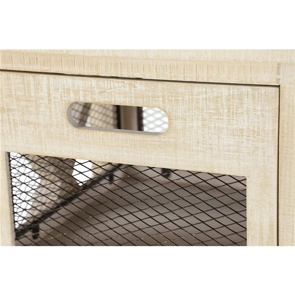 Grayson Lane Off-White Wood Rectangular End Table 4 Grayson Lane Off-White Wood Rectangular End Table - Image 4