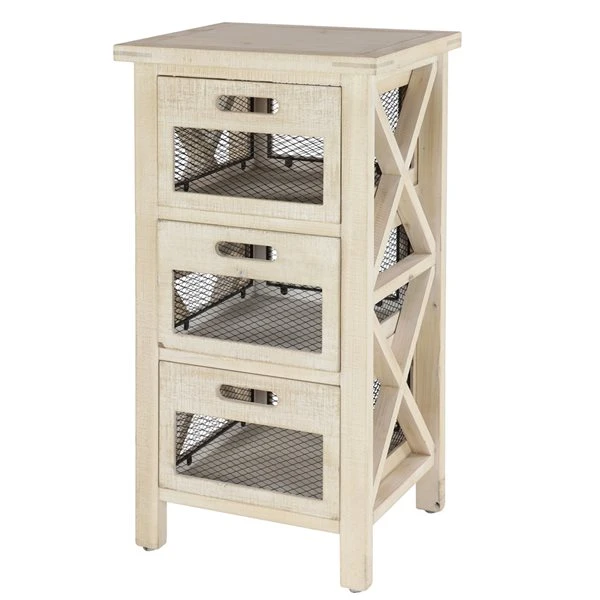 Grayson Lane Off-White Wood Rectangular End Table 1 Grayson Lane Off-White Wood Rectangular End Table