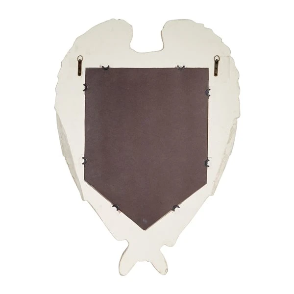 Grayson Lane 44-in x 31.5-in Oval White Framed Wall Mirror 5 Grayson Lane 44-in x 31.5-in Oval White Framed Wall Mirror - Image 5