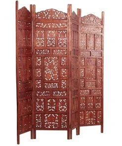 Grayson Lane 4-Panel Dark Brown Wood Folding Traditional Room Divider -GRAYSON LANE shop 330944812 AlternateImage5 l