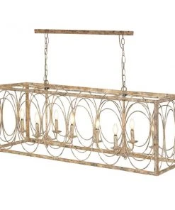 Grayson Lane 8-Light Gold Vintage Cage Chandelier