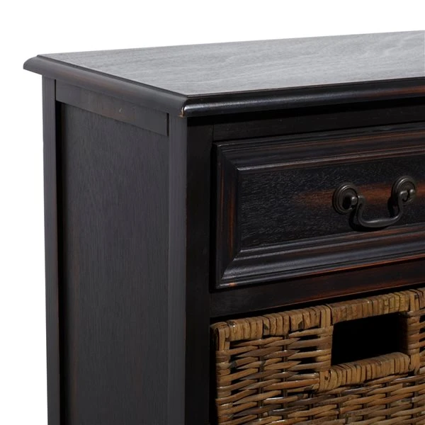 Grayson Lane 28-in x 30-in Dark Brown Wooden Traditional Storage Unit 4 Grayson Lane 28-in x 30-in Dark Brown Wooden Traditional Storage Unit - Image 4