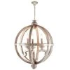 Grayson Lane 3-Light Gold Rustic Cage Chandelier