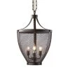 Grayson Lane 3-Light Brown Vintage Cage Chandelier