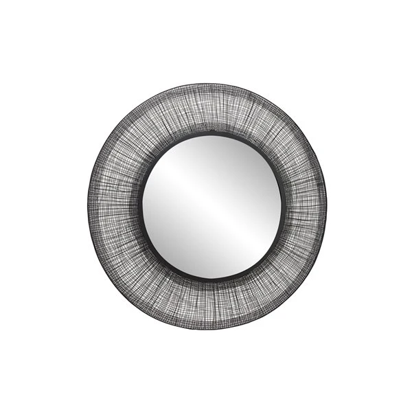 Grayson Lane 39.5-in x 39.5-in Round Black Framed Wall Mirror 1 Grayson Lane 39.5-in x 39.5-in Round Black Framed Wall Mirror