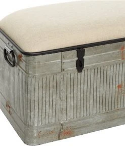 Grayson Lane 18-in x 50-in Farmhouse Grey Storage Bench -GRAYSON LANE shop 330944825 AlternateImage3 l