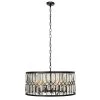 Grayson Lane 6-Light Black Glam Crystal Chandelier