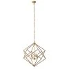 Grayson Lane 4-Light Gold Modern Contemporary Cage Chandelier