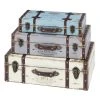 Grayson Lane 23-in x 21-in Farmhouse Trunk Multicoloured Wood - Set of 3