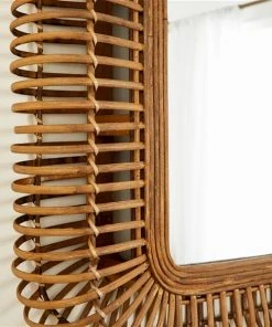 Grayson Lane 39.13-in x 28.25-in Rectangle Brown Framed Wall Mirror -GRAYSON LANE shop 330944841 AlternateImage2 l