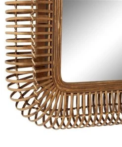 Grayson Lane 39.13-in x 28.25-in Rectangle Brown Framed Wall Mirror -GRAYSON LANE shop 330944841 AlternateImage3 l