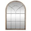 Grayson Lane 51-in x 33-in Arch Brown Framed Wall Mirror