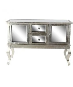Grayson Lane 33-in x 48-in Silver Wooden Glam Buffet