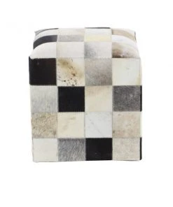 Grayson Lane 16-in Modern Silver and Brown Genuine Leather Square Ottoman 8 Grayson Lane 16-in Modern Silver and Brown Genuine Leather Square Ottoman -GRAYSON LANE shop 330944852 AlternateImage5 l