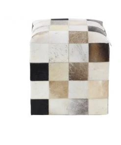 Grayson Lane 16-in Modern Silver and Brown Genuine Leather Square Ottoman 9 Grayson Lane 16-in Modern Silver and Brown Genuine Leather Square Ottoman -GRAYSON LANE shop 330944852 AlternateImage6 l