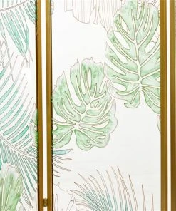 Grayson Lane 3-Panel Green and Gold Folding Contemporary/Modern Room Divider -GRAYSON LANE shop 330944853 AlternateImage4 l