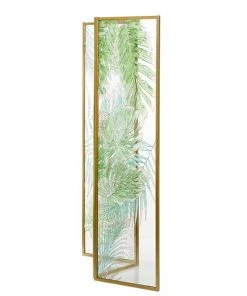 Grayson Lane 3-Panel Green and Gold Folding Contemporary/Modern Room Divider -GRAYSON LANE shop 330944853 AlternateImage5 l