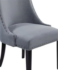 Grayson Lane Traditional Polyester Upholstered Parsons Chair Wood Frame - Grey -GRAYSON LANE shop 330944855 AlternateImage3 l