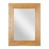 Grayson Lane 48.25-in x 366-in Rectangle Brown Framed Wall Mirror