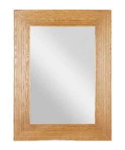 Grayson Lane 48.25-in x 366-in Rectangle Brown Framed Wall Mirror